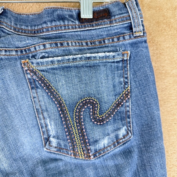 Citizens of Humanity Flare Jeans Women 31 Blue Denim Y2K Western Vintage Classic - Picture 3 of 15